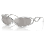 Sunglasses Mask shape, SK7024, Silver Tone