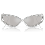 Sunglasses Mask shape, SK7024, Silver Tone - Image 3