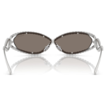 Sunglasses Mask shape, SK7024, Silver Tone - Image 6