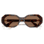Sunglasses Octagon shape, SK6028, Brown - Image 4