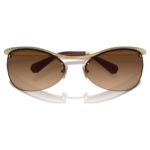 Sunglasses Oval shape, SK7018, Brown - Image 4