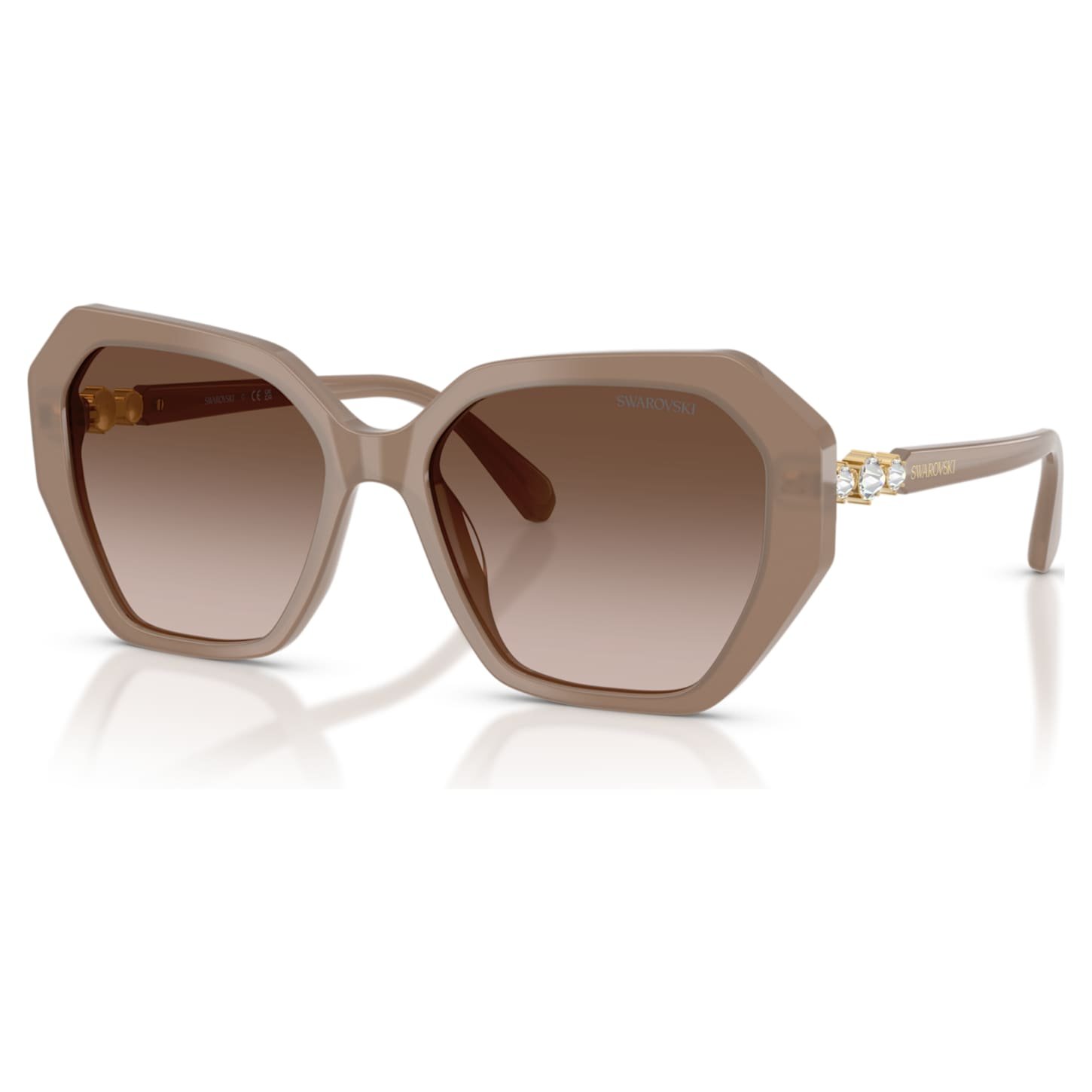 sunglasses-square-shape-sk6017-brown-swarovski-5765703 Sunglasses Square shape, SK6017, Brown - Image 1