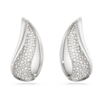 Swarovski Classica clip earrings Statement, Round cut, White, Sterling silver - Image 6