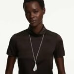Swarovski Classica necklace Statement, Round cut, White, Sterling silver - Image 6