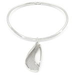 Swarovski Classica necklace Statement, Round cut, White, Sterling silver