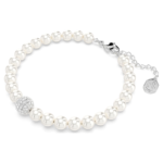 Swarovski Remix Collection strand Crystal pearl, White, Rhodium plated - Image 3