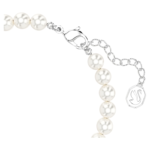 Swarovski Remix Collection strand Crystal pearl, White, Rhodium plated - Image 4