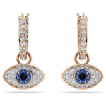 Symbolica drop earrings Eye, Multicoloured, 18K rose gold finish - Image 3