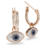 Symbolica drop earrings Eye, Multicoloured, 18K rose gold finish - Image 4