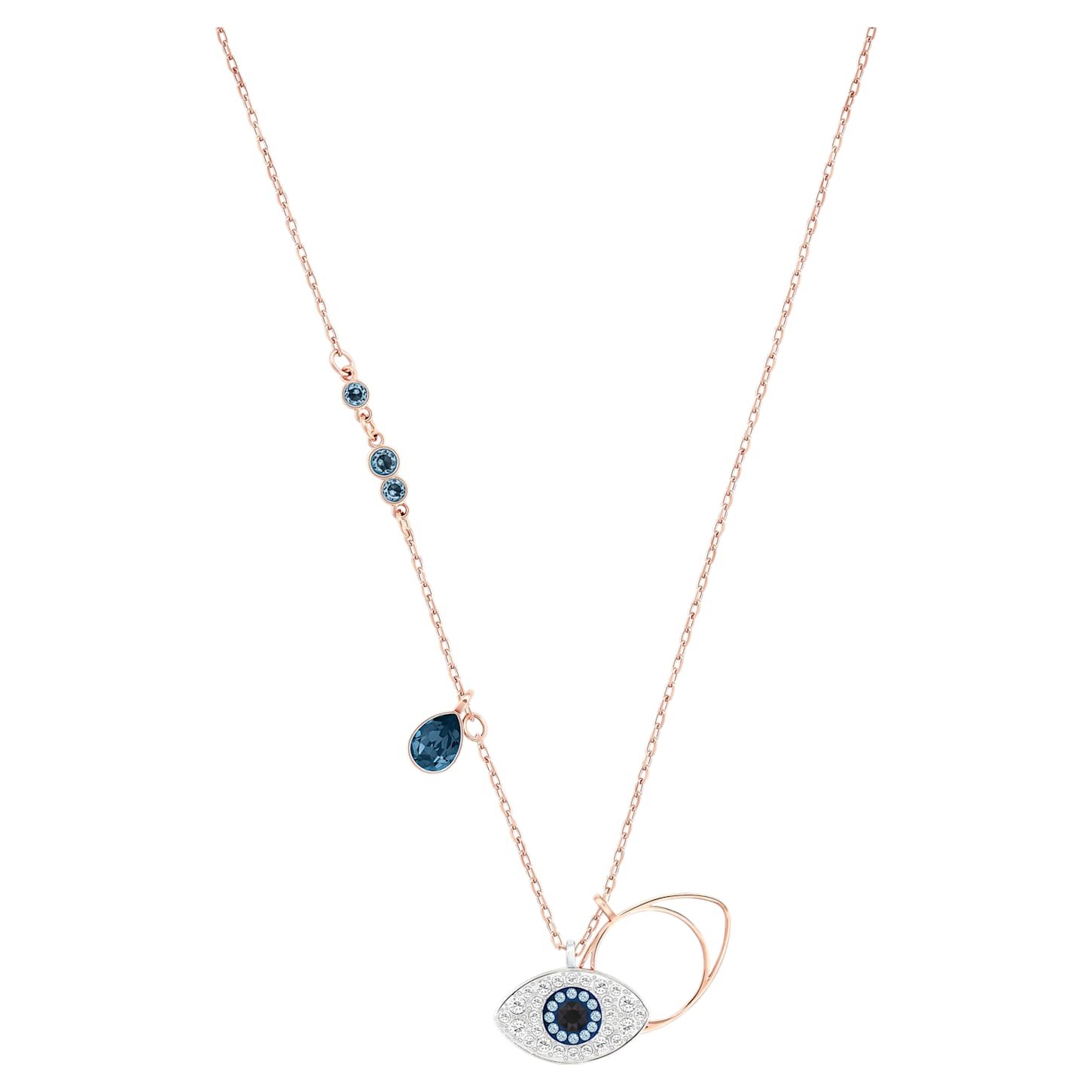 Symbolica pendant Evil eye, Blue, Mixed metal finish