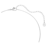 Symbolica pendant Round cut, Pavé, Horseshoe, Blue, Rhodium plated - Image 5