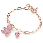Teddy bracelet Bear, Pink, 18K rose gold finish - Image 3