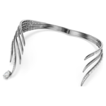 The Vienna Collection choker Feather, White, Ruthenium plated - Image 4