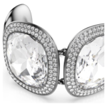 Una Angelic bracelet Cushion cut, White, Ruthenium plated - Image 3