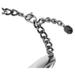 Una Angelic bracelet Cushion cut, White, Ruthenium plated - Image 4
