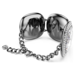 Una Angelic bracelet Cushion cut, White, Ruthenium plated - Image 5