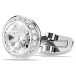 Una Angelic cufflinks Round cut, White, Rhodium plated - Image 4