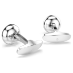 Una Angelic cufflinks Round cut, White, Rhodium plated - Image 5