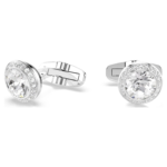 Una Angelic cufflinks Round cut, White, Rhodium plated - Image 6