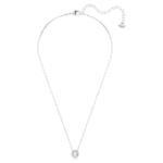 Una Angelic pendant Round cut, White, Rhodium plated - Image 3