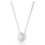 Una Angelic pendant Round cut, White, Rhodium plated - Image 4