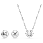 Una Angelic set Round cut, White, Rhodium plated - Image 7