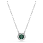 Una Angelic set Set (2), Round cut, Green, Rhodium plated - Image 5