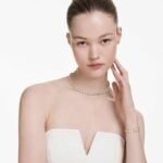 Una Angelic set Set (3), Round cut, White, 18K gold finish - Image 2