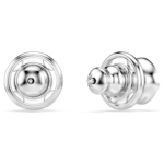 Una Angelic stud earrings Square cut, White, Rhodium plated - Image 5