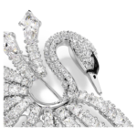 Vienna brooch Mixed cuts, Swan, White, Rhodium plated - Image 3