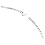 Vienna necklace Mixed cuts, Swan, White, Rhodium plated - Image 4
