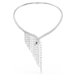 Vienna necklace Mixed cuts, Swan, White, Rhodium plated - Image 6