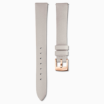 Watch strap 14 mm (0.55") width, Leather, Blue, Rose gold-tone finish - Image 2