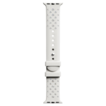 Watch strap Silicone with stitching, Gray, Stainless steel - Image 6