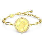 Zodiac bracelet Libra, Gold tone, Gold-tone plated
